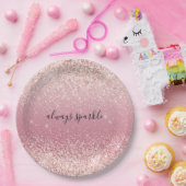 ピンクグリガーリーッツィグリッタースパークル ペーパープレート (パーティー)