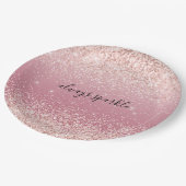ピンクグリガーリーッツィグリッタースパークル ペーパープレート (アングル)