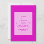 ピンクグリジーグラマリーガレンティーンズデイパーティー カード (裏面)