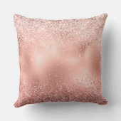 ピンクグリジースパークルグリッタードッグママ クッション (裏面)