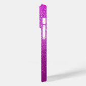 ピンクグリッターきらめくパーソナライズされた電話ケース Case-Mate iPhoneケース (裏面 / 左)