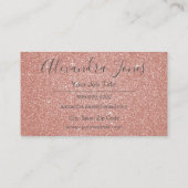 ピンクグリッターとスパークルハロー 名刺 (裏面)