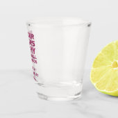 ピンクグリッターの涙が私のピックボールの対戦相手 ショットグラス (右)