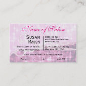 ピンクグリッターはさみ 予約カード (裏面)