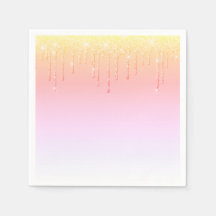 ピンクグリッターオンブレグラムスパークルかわいらしパーティー