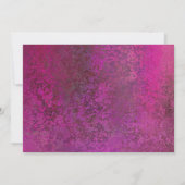 ピンクグリッターガーリー口紅キスパーソナライズされた ノートカード (裏面)