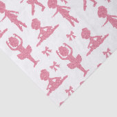 ピンクグリッターガールバレリナパタン誕生日パーティー 薄葉紙 (詳細)