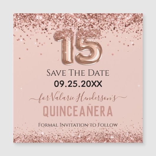 ピンクグリッターキンセアニェラ磁気カード (正面)