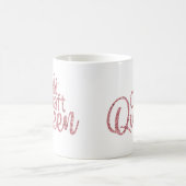 ピンクグリッタークラフトクイーン コーヒーマグカップ (中央)