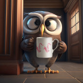 ピンクグリッターサクソフォンイラストレーション コーヒーマグカップ