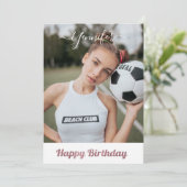 ピンクグリッターサッカー恋人ガールハッピーバースデー (スタンド正面)