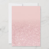 ピンクグリッターシックなブランチのバーブリーブライダルシャワー 招待状 (裏面)