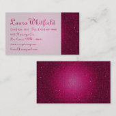 ピンクグリッターシークインディスコグリッツ名刺 名刺 (正面/裏面)