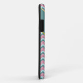 ピンクグリッタージグザグ模様 Case-Mate iPhoneケース (裏面/右)