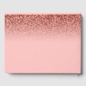 ピンクグリッタースウィート16カスタム ゲストブック (裏面)