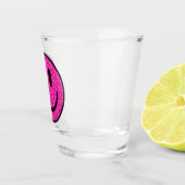 ピンクグリッタースマイル顔 ショットグラス (右)