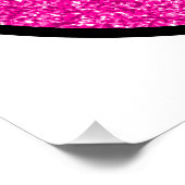 ピンクグリッタースマイル顔 ポスター (コーナー)