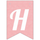 ピンクグリッターズガールズ誕生日 バンティングフラッグ (第2の旗)