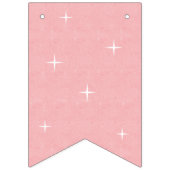 ピンクグリッターズガールズ誕生日 バンティングフラッグ (第1の旗)