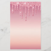 ピンクグリッタードリップアイラッシュサロンサービスリスト  チラシ (裏面)