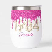 ピンクグリッタードリップゴールド1984 40歳の誕生日 (左面)