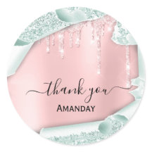 ピンクグリッタードリップスブライダルスウィート16thミントー