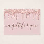 ピンクグリッタードリップスモールビジネスギフト券 (正面)