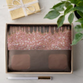 ピンクグリッタードリップチョコレートキャンディバースイーツ16 薄葉紙 (ギフト)