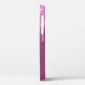 ピンクグリッタードリップモノグラムケースメイトiPhoneケース Case-Mate iPhoneケース (裏面 / 左)