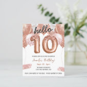 ピンクグリッターバルーン10th誕生日パーティー (スタンド正面)