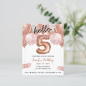 ピンクグリッターバルーン5thバースデーパーティー (スタンド正面)