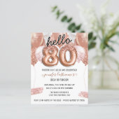 ピンクグリッターバルーン80th誕生日パーティー (スタンド正面)