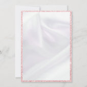 ピンクグリッターバルーンonサテンスイーツ16誕生日 招待状 (裏面)