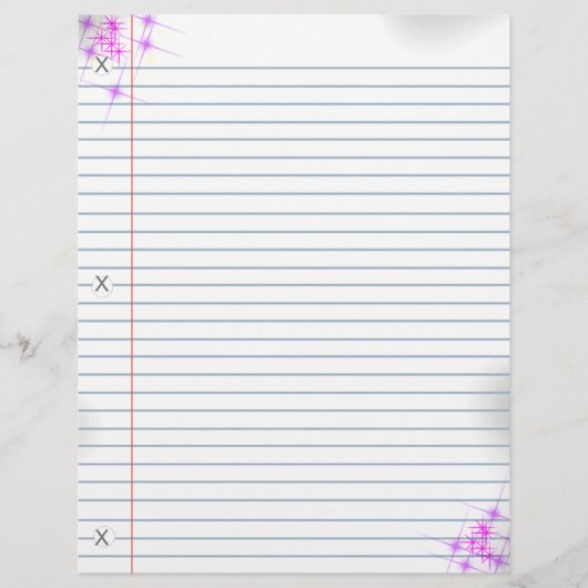 ピンクグリッターパンクノート紙 (正面)