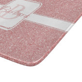 ピンクグリッターパーソナライズされた切削盤 カッティングボード (角)