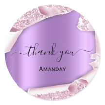 ピンクグリッターパープルブライダルスウィート16thありがとう