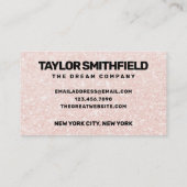 ピンクグリッタービジネスサンキューカスタム 名刺 (裏面)