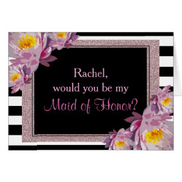 ピンクグリッターフローラが私のメイド・オブ・オーナー(花嫁付き添い人)