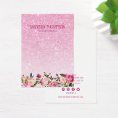 ピンクグリッターフローライヤリングディスプレイ (デスク)