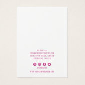 ピンクグリッターフローライヤリングディスプレイ (裏面)