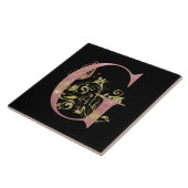 ピンクグリッターフローラG タイル (側面)