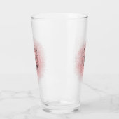 ピンクグリッターブライダルシャワー花びらとプロセッコ タンブラーグラス (左)