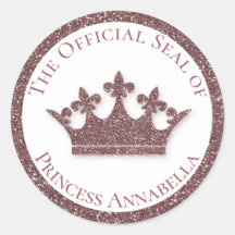 ピンクグリッタープリンセスクラウン名前をカスタムする