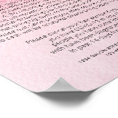 ピンクグリッターヘアサロンCovid健康安全 ポスター (角)