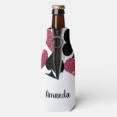 ピンクグリッターベガスカスタムブライドボトルクール ボトルクーラー (ボトル裏面)