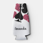 ピンクグリッターベガスカスタムブライドボトルクール ボトルクーラー (裏面)