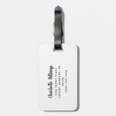 ピンクグリッターベガスバチェロレッテラゲージタグ ラゲッジタグ (裏面縦)