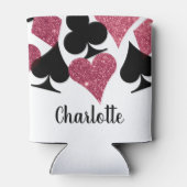 ピンクグリッターベガスブライデスメイドカスタムクーラーボックス 缶クーラー (裏面)