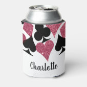 ピンクグリッターベガスブライデスメイドカスタムクーラーボックス 缶クーラー (缶裏面)