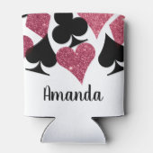 ピンクグリッターベガスブライドカスタムクーラーボックス 缶クーラー (裏面)